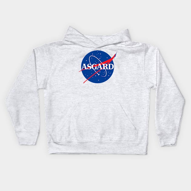 Asgard NASA Kids Hoodie by artnessbyjustinbrown